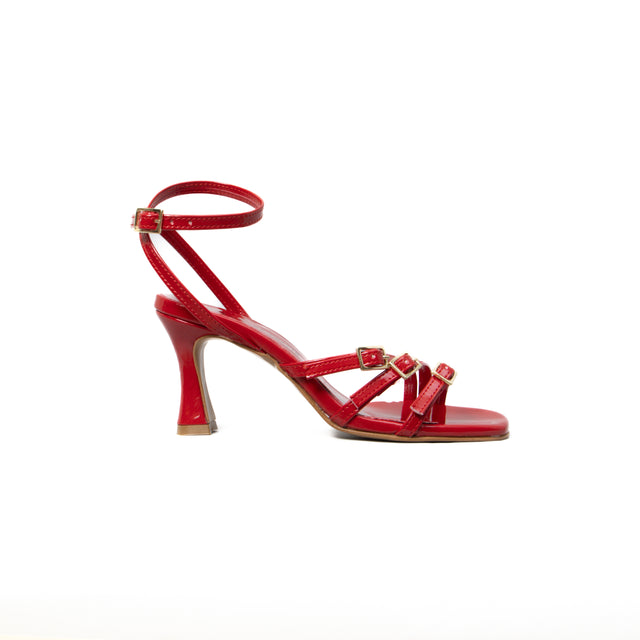Divine follie-Sandalo tacco alto con cinturini - naplak rosso