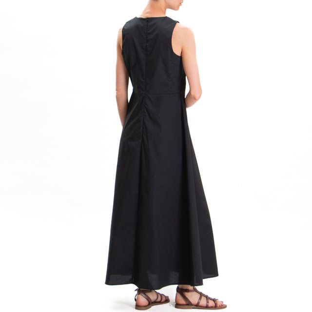 Vicolo-Vestido popelina sin mangas - negro