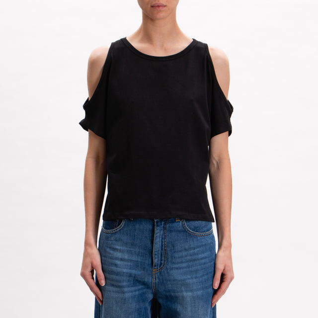 Haveone-T-shirt cut out - nero